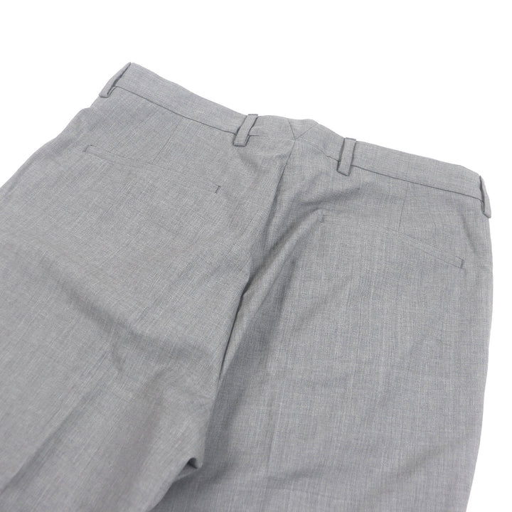 Excellent PRADA Pants gray Virgin wool mens 48 DNA955