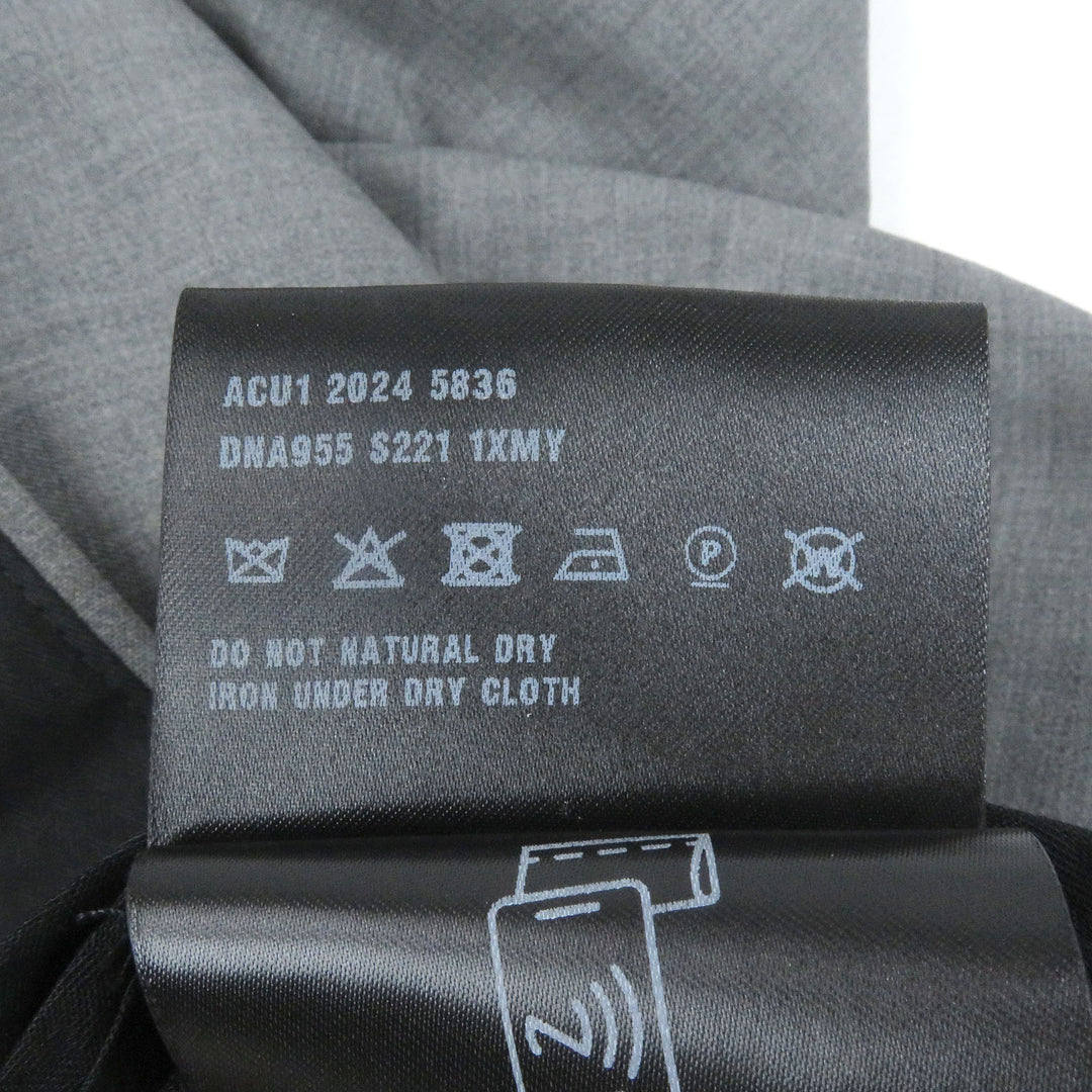 Excellent PRADA Pants gray Virgin wool mens 48 DNA955