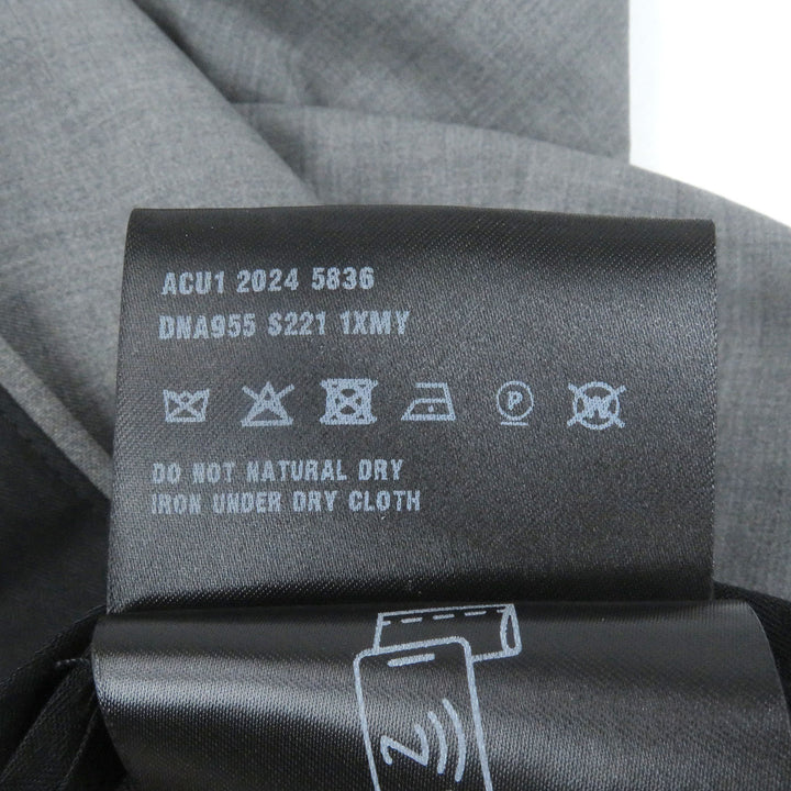 Excellent PRADA Pants gray Virgin wool mens 48 DNA955