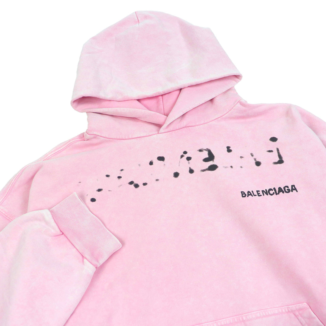Excellent BALENCIAGA hoodie Hand-drawn medium-fit pullover hoodie 767877