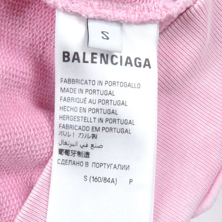 BALENCIAGA パーカー 手描きミディアムフィットプルオーバーパーカー ダメージ加工 767877