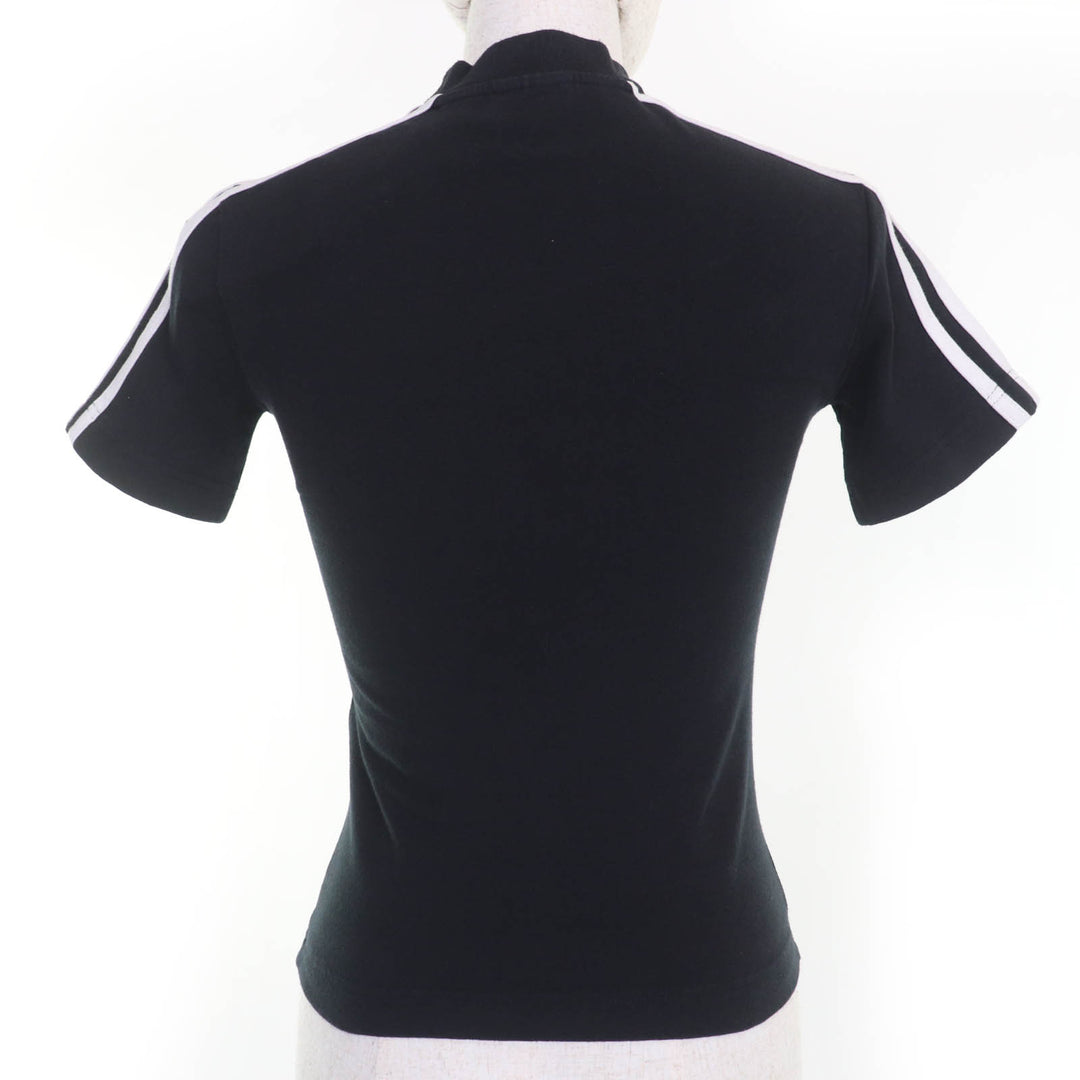 Pristine BALENCIAGA×adidas Short sleeve T-shirt black cotton Women XS 723782