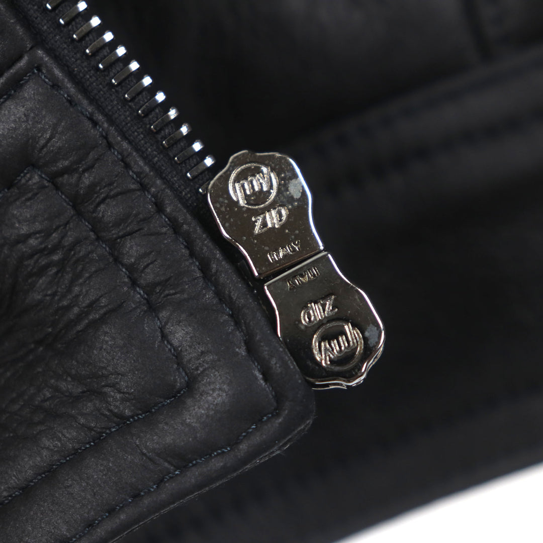 EMMETI Mouton jacket JURI MOUTON SP MOUTON double zip up black Mouton mens 46