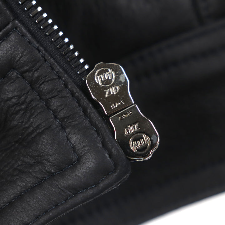 EMMETI Mouton jacket JURI MOUTON SP MOUTON double zip up black Mouton mens 46