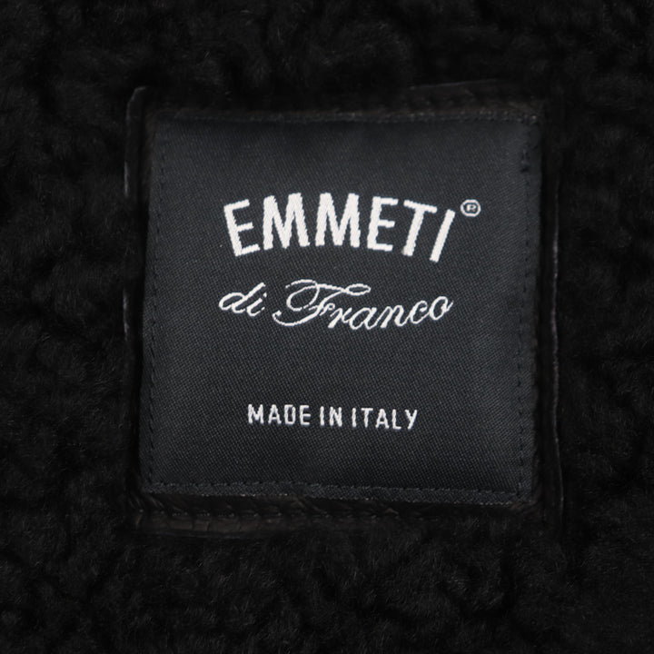 EMMETI Mouton jacket JURI MOUTON SP MOUTON double zip up black Mouton mens 46
