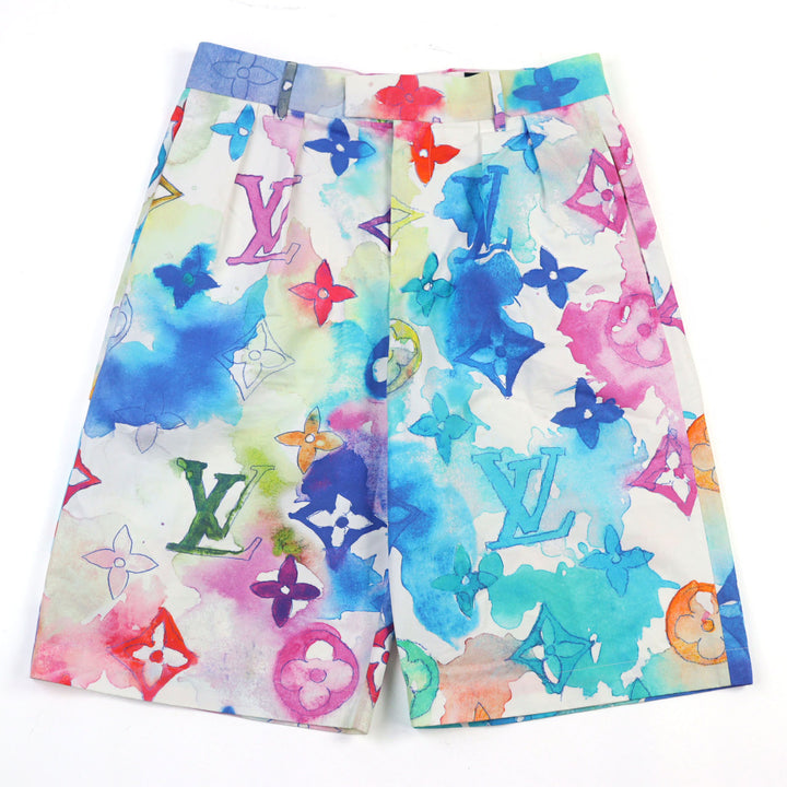 Excellent LOUIS VUITTON Shorts Monogram shorts multicolor cotton men 38 HLP01W