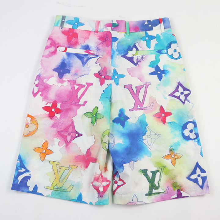 Excellent LOUIS VUITTON Shorts Monogram shorts multicolor cotton men 38 HLP01W