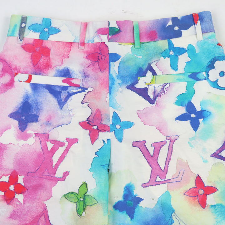Excellent LOUIS VUITTON Shorts Monogram shorts multicolor cotton men 38 HLP01W