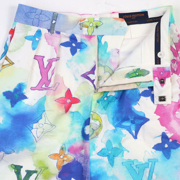 Excellent LOUIS VUITTON Shorts Monogram shorts multicolor cotton men 38 HLP01W