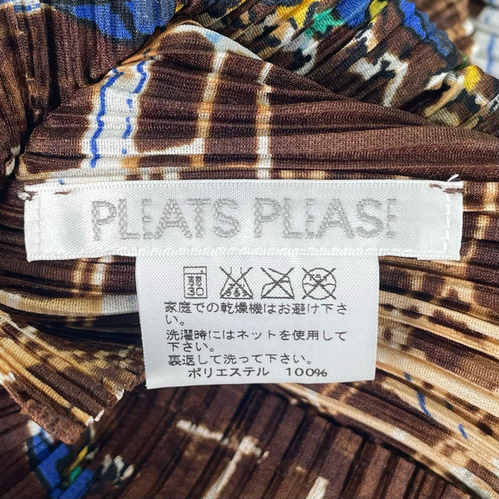 PLEATS PLEASE Tシャツ ジェットコースター柄 半袖 3 PP43-JK582 美品
