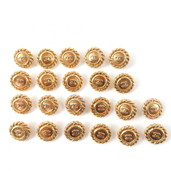 Great CHANEL Other COCO Mark COCO Button Gold Button 22-Piece Button Set gold