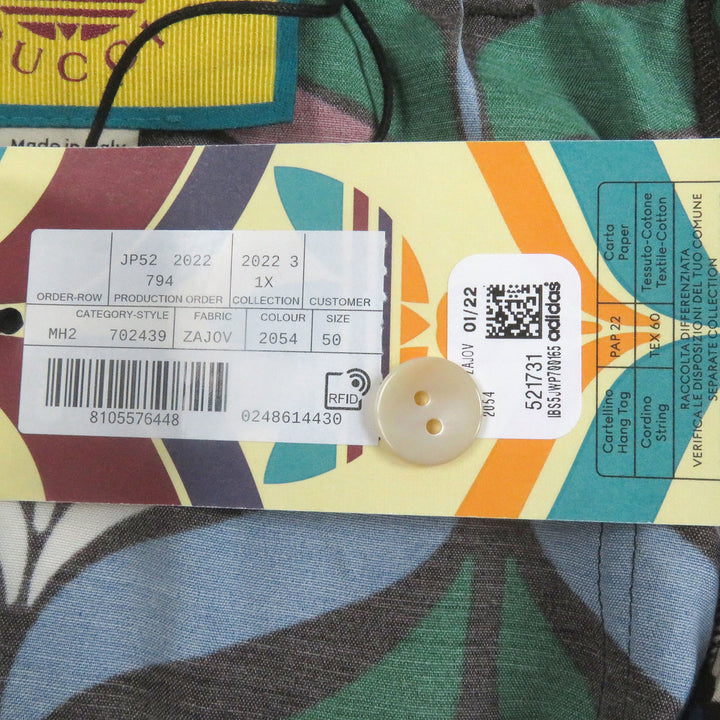 新品 GUCCI×adidas ショートパンツ トレフォイル GGロゴ マルチカラー レーヨン メンズ 50 702439