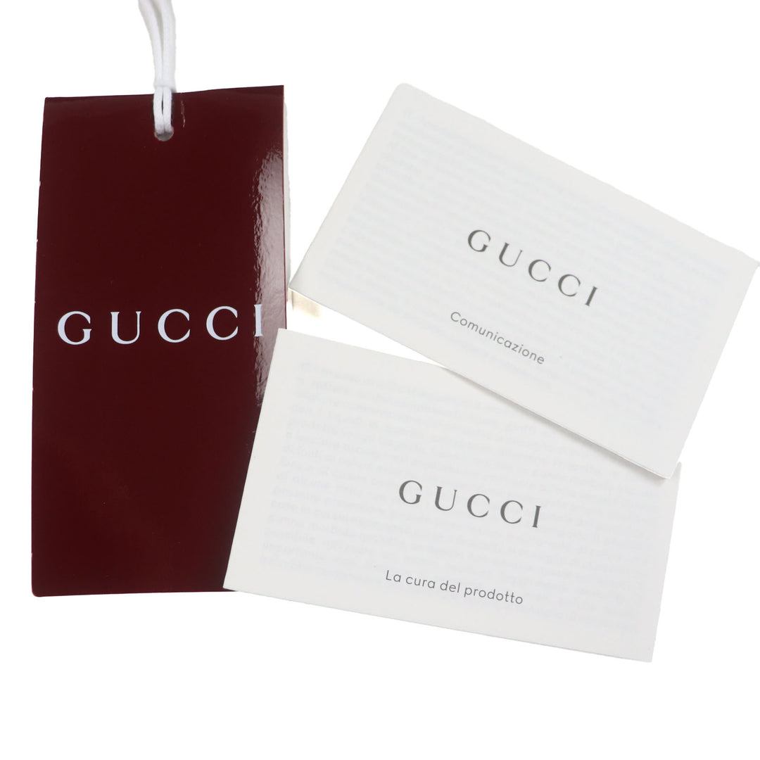 GUCCI Clutch bag Flap-type business case black leather mens 816755
