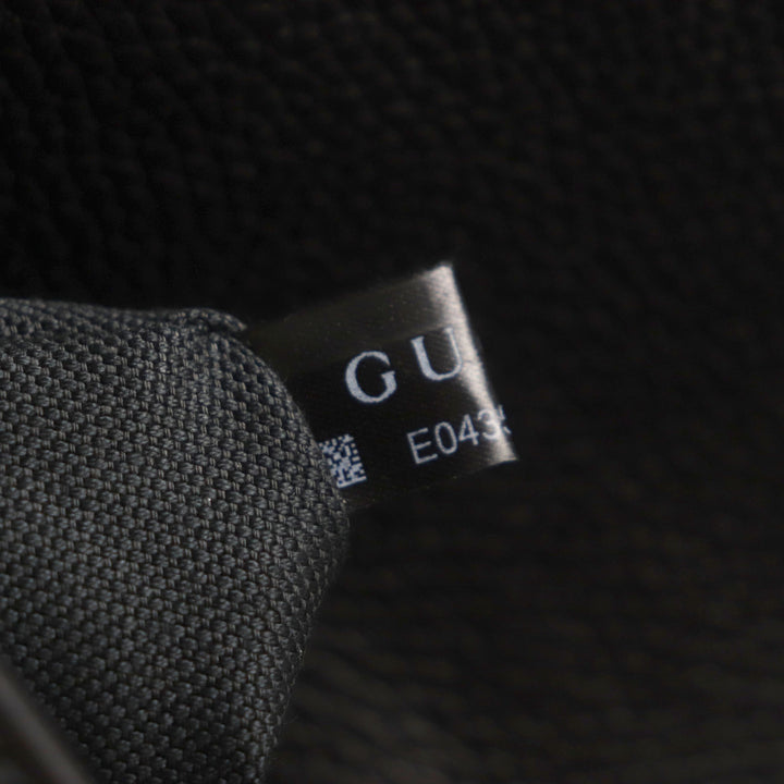 GUCCI Clutch bag Flap-type business case black leather mens 816755
