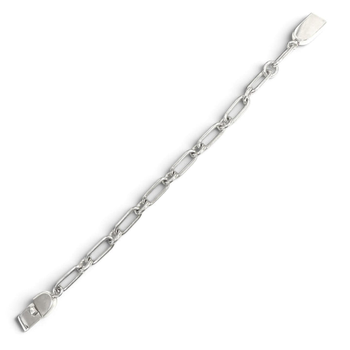 Great GUCCI bracelet Oval Link Chain Silver SV925 mens