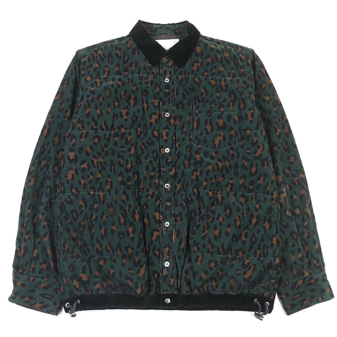 素晴らしいサカイジャケット HAVEN JACKET ヒョウ柄 中綿 コットン メンズ 2 19-02053M