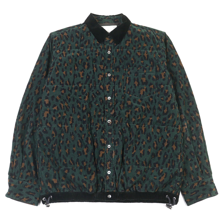 素晴らしいサカイジャケット HAVEN JACKET ヒョウ柄 中綿 コットン メンズ 2 19-02053M