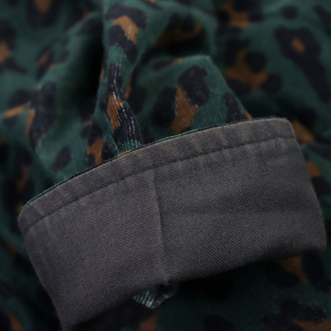 素晴らしいサカイジャケット HAVEN JACKET ヒョウ柄 中綿 コットン メンズ 2 19-02053M