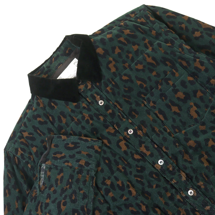 Great Sacai Jacket HAVEN JACKET Leopard print padding cotton men 2 19-02053M