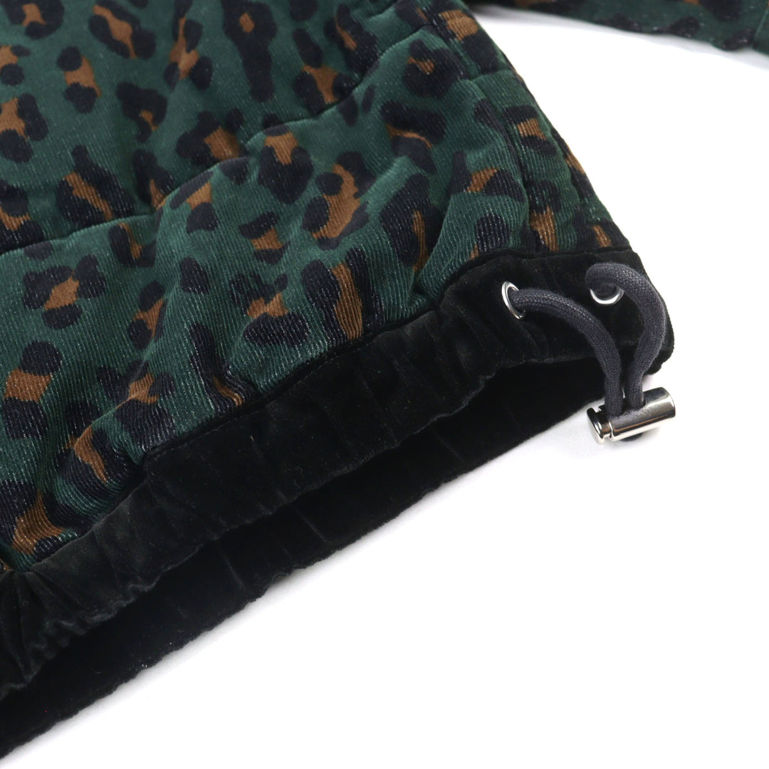 Great Sacai Jacket HAVEN JACKET Leopard print padding cotton men 2 19-02053M