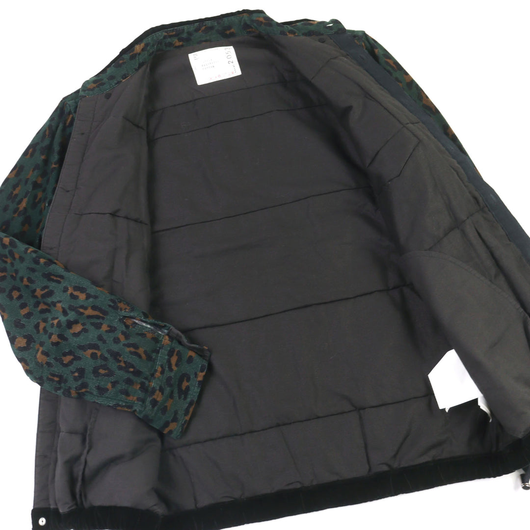 Great Sacai Jacket HAVEN JACKET Leopard print padding cotton men 2 19-02053M