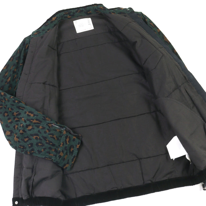 Great Sacai Jacket HAVEN JACKET Leopard print padding cotton men 2 19-02053M