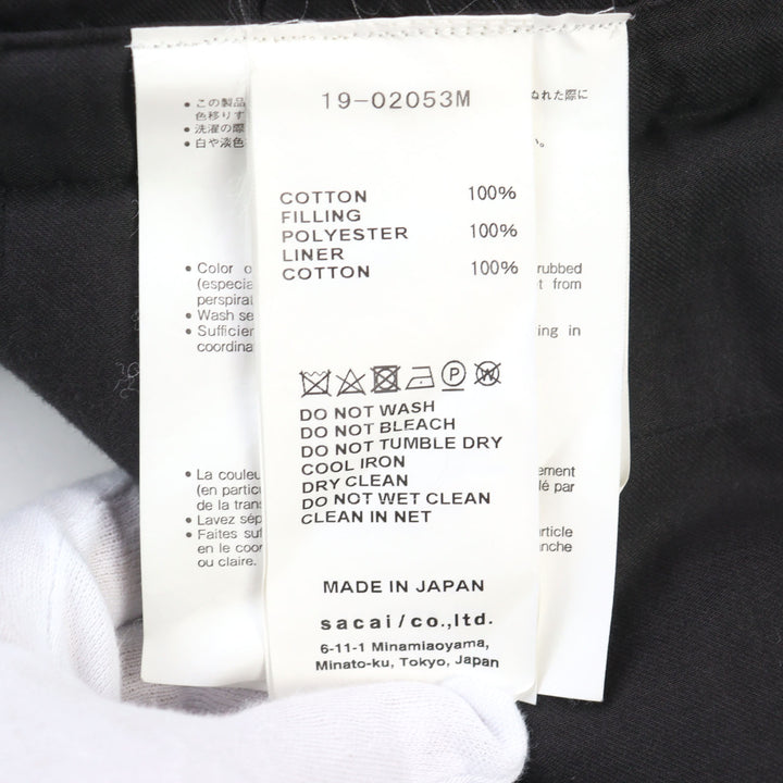 素晴らしいサカイジャケット HAVEN JACKET ヒョウ柄 中綿 コットン メンズ 2 19-02053M