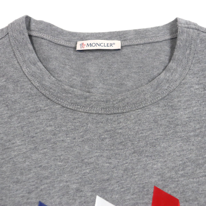 素晴らしい MONCLER 半袖Tシャツ グレー コットン メンズ S