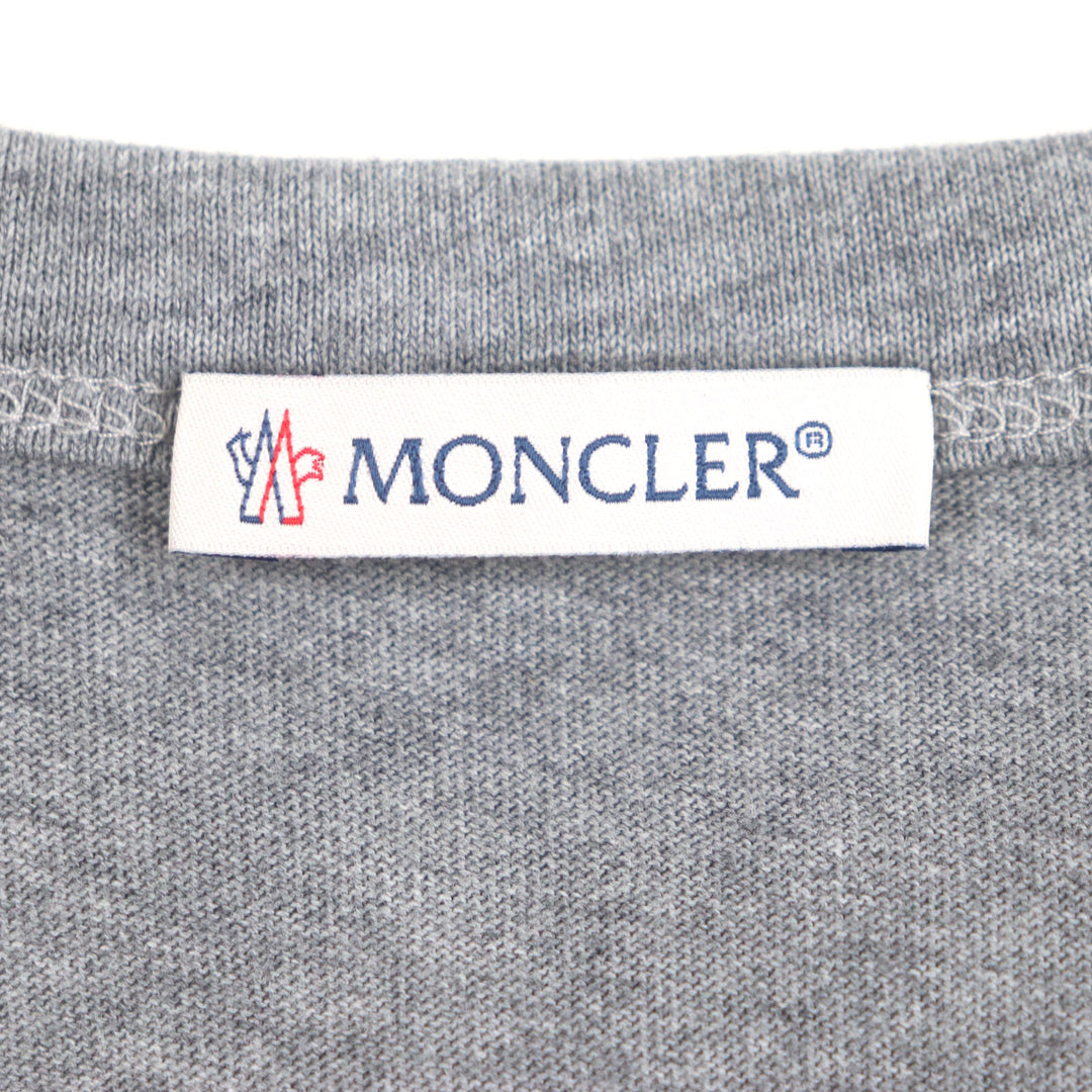 素晴らしい MONCLER 半袖Tシャツ グレー コットン メンズ S