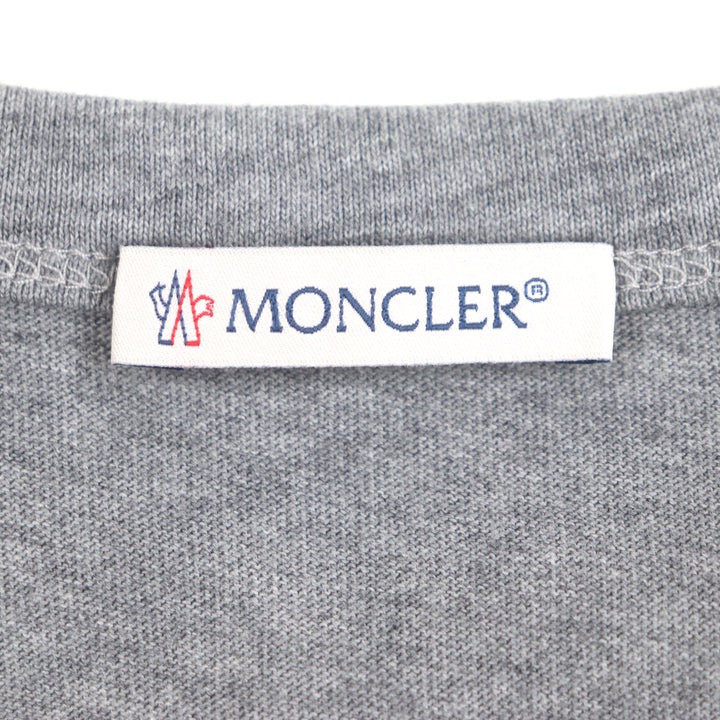 素晴らしい MONCLER 半袖Tシャツ グレー コットン メンズ S