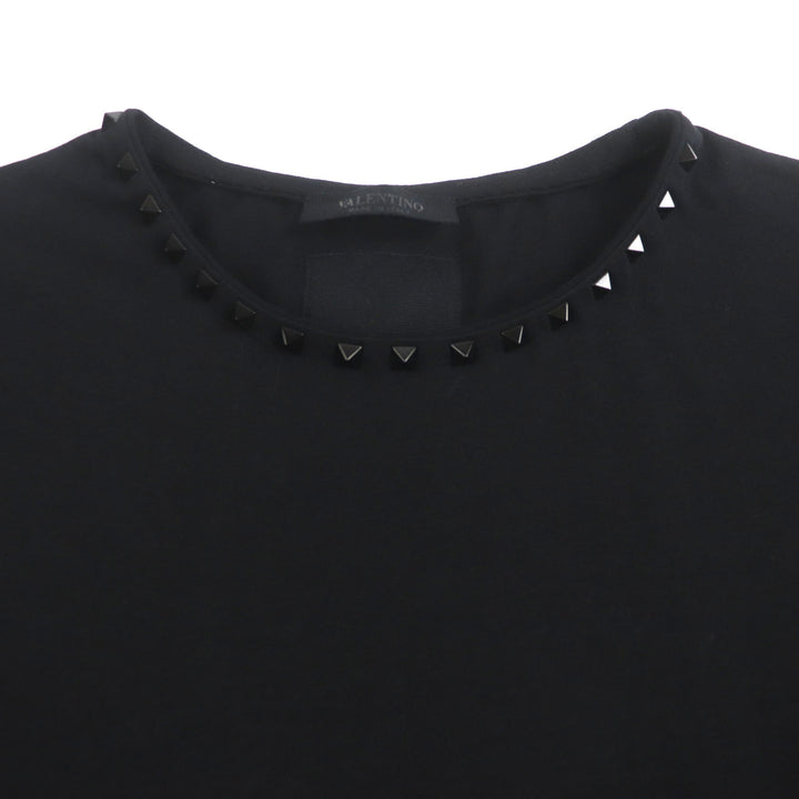 VALENTINO 半袖Tシャツ ブラック コットン メンズ S 2V3MG08X595 美品