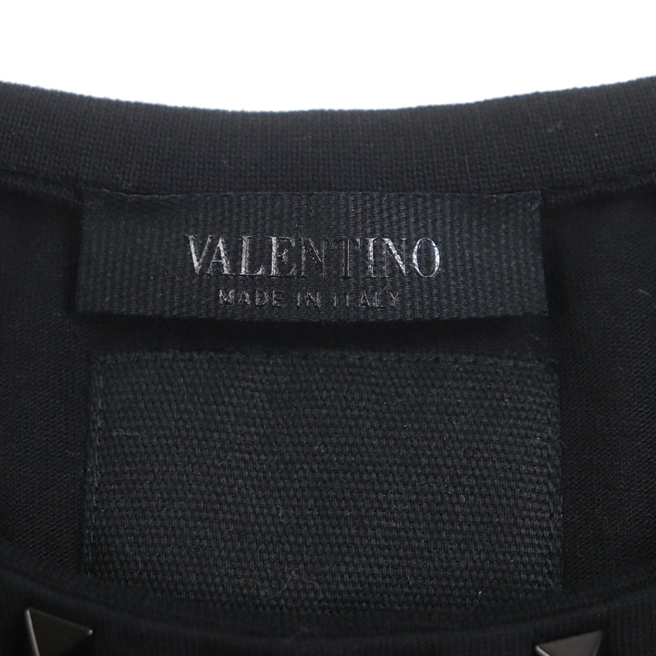 VALENTINO 半袖Tシャツ ブラック コットン メンズ S 2V3MG08X595 美品