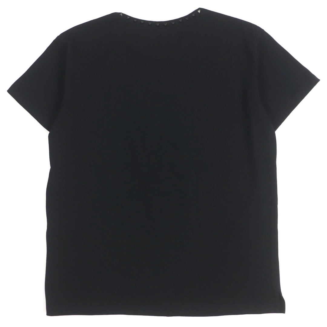 VALENTINO 半袖Tシャツ ブラック コットン メンズ S 2V3MG08X595 美品