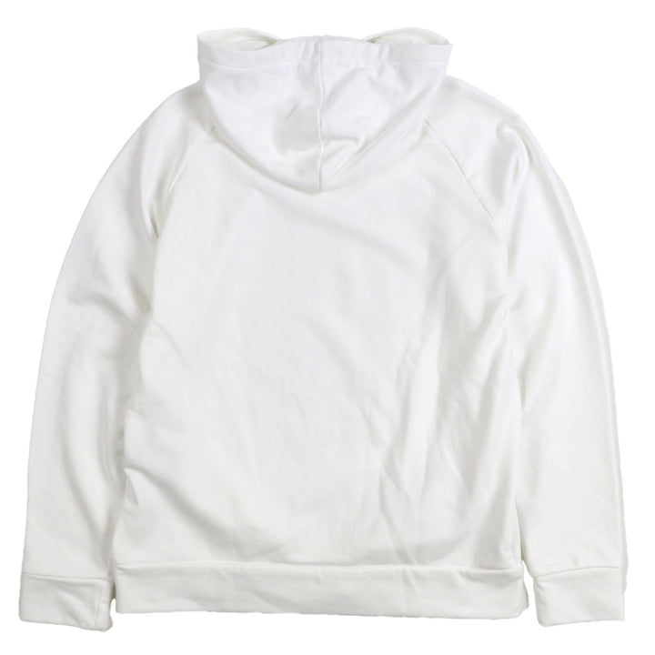 Excellent FENDI hoodie Logo print pullover white cotton mens L FAF595