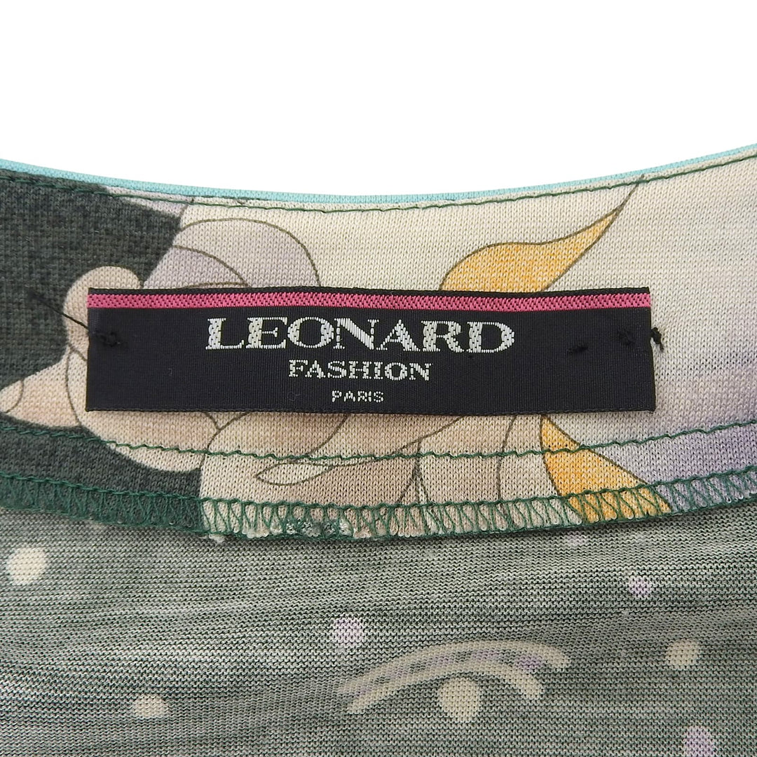 素晴らしいLEONARD FASHIONカーディガン 花柄 ペイズリー柄 長袖 レディース 349153