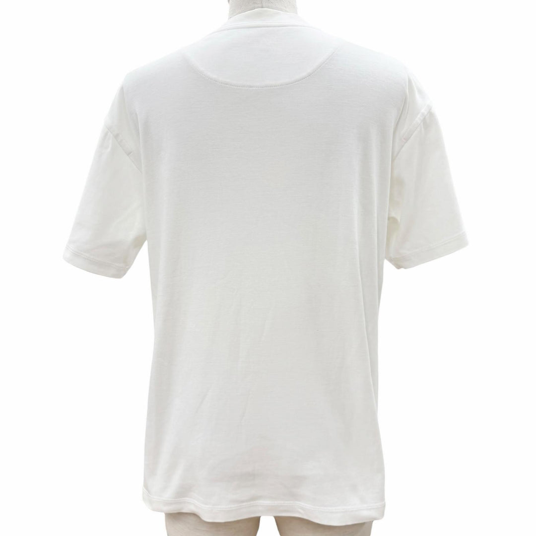 Great HERMES Short sleeve T-shirt white cotton Women 34