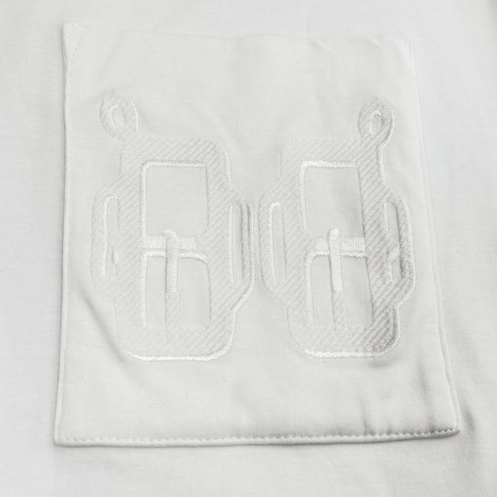 Great HERMES Short sleeve T-shirt white cotton Women 34