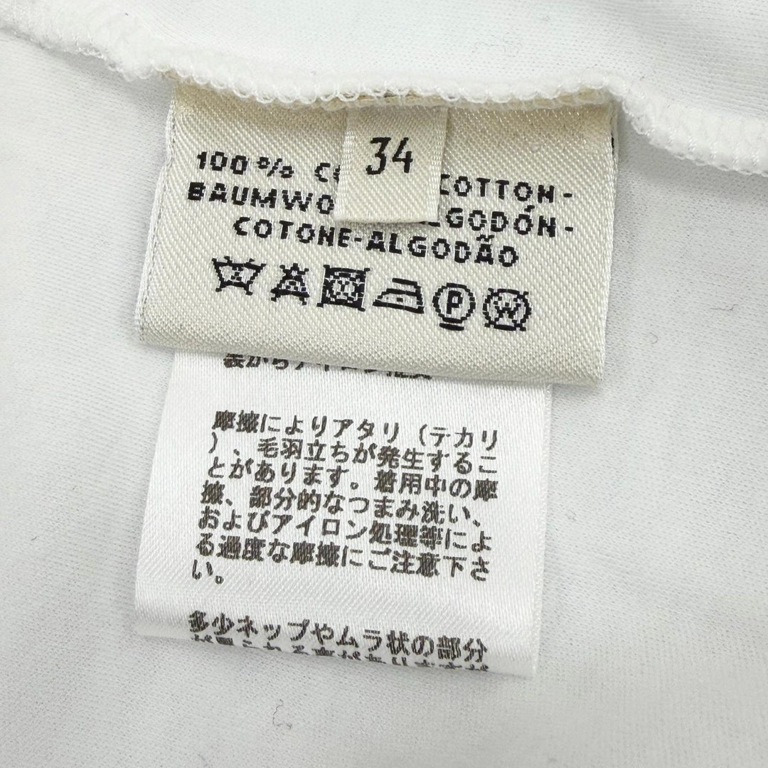 Great HERMES Short sleeve T-shirt white cotton Women 34