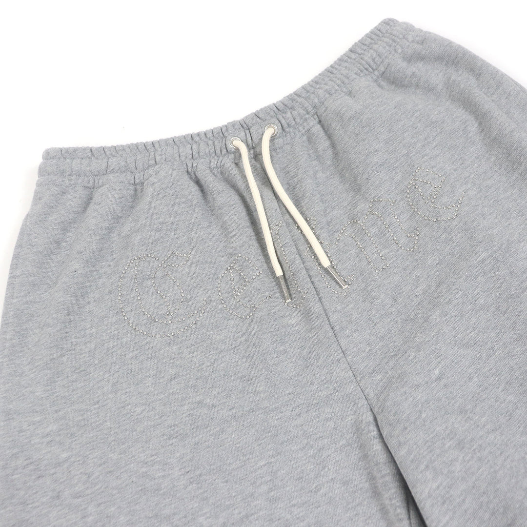 Excellent CELINE Pants Logo Stud Sweat Shorts gray cotton mens S 2Z149670Q