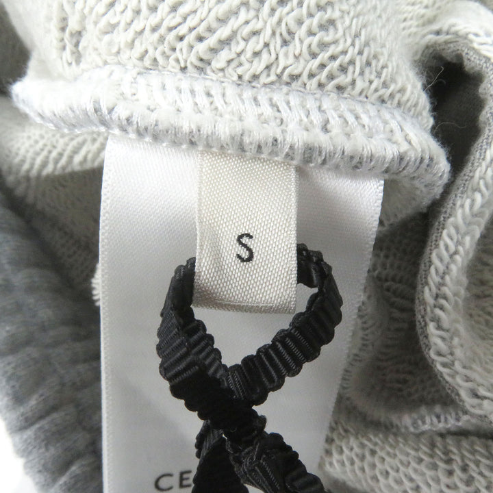 Excellent CELINE Pants Logo Stud Sweat Shorts gray cotton mens S 2Z149670Q