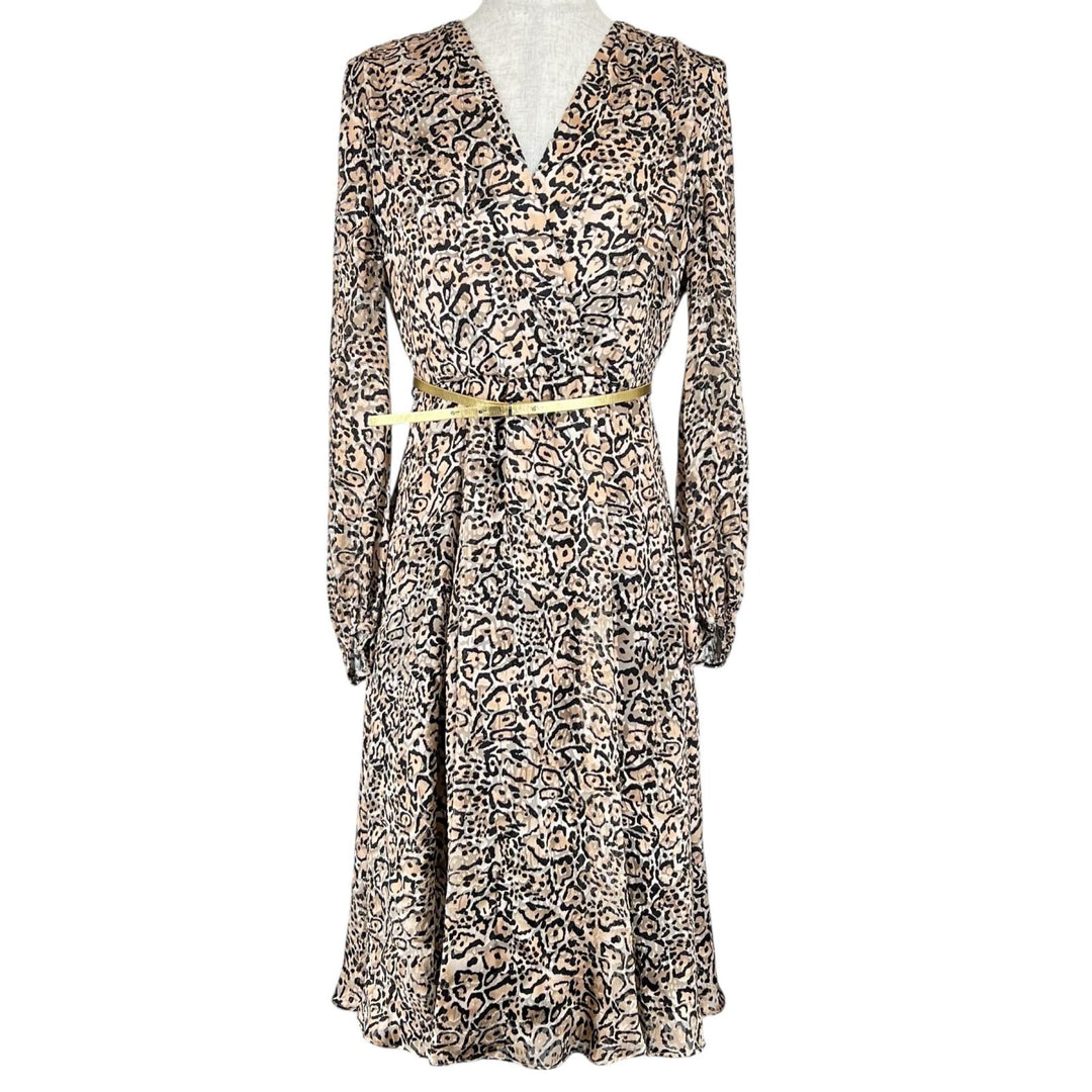 WEEKEND MaxMara one piece Leopard print belted multicolor Rayon Women 36