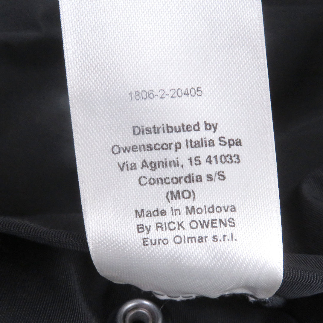 素晴らしいRICK OWENS DRKSHDW ブルゾン JUMBO FLIGHT ボンバージャケット ブラック