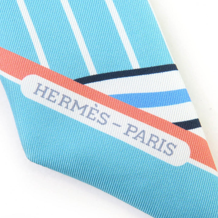 新品 HERMES スカーフ Cadre Bayadère シルク レディース