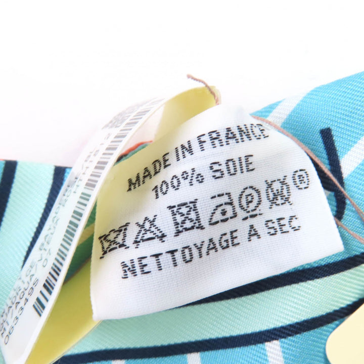 新品 HERMES スカーフ Cadre Bayadère シルク レディース