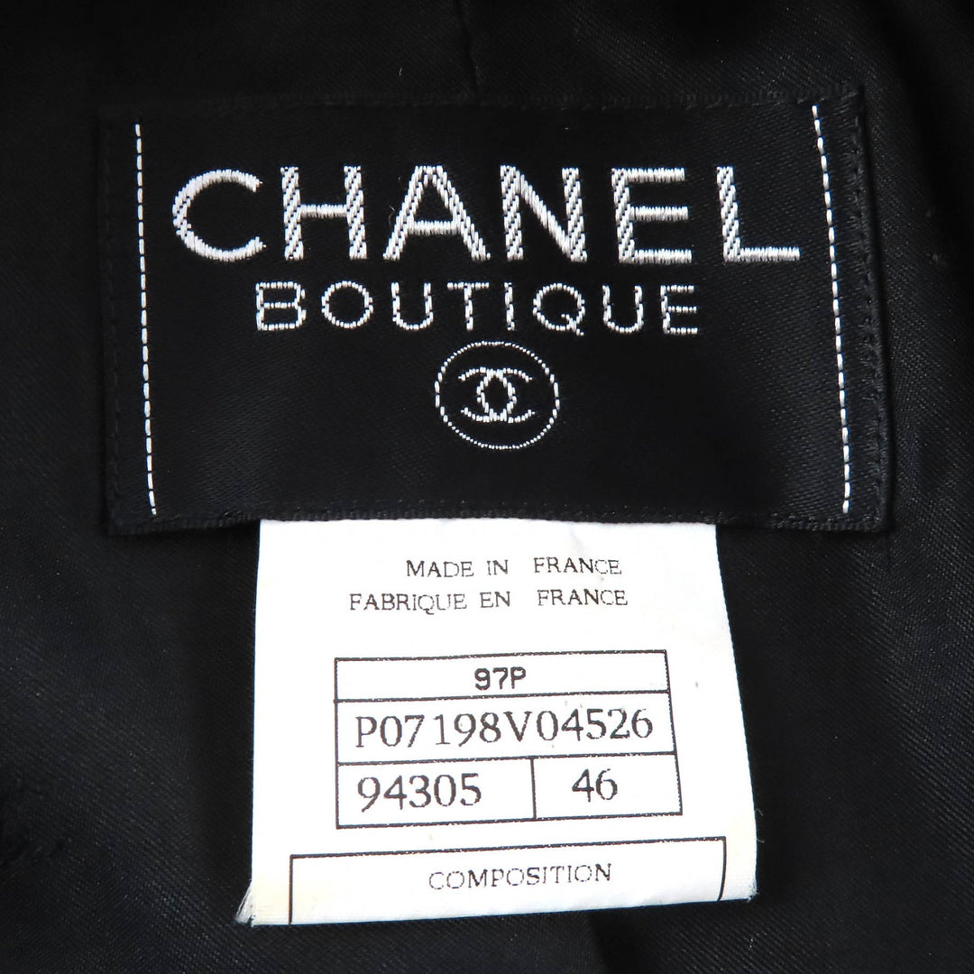 CHANEL Jacket Double-breasted jacket with COCO Mark lining and 46 97P P07198