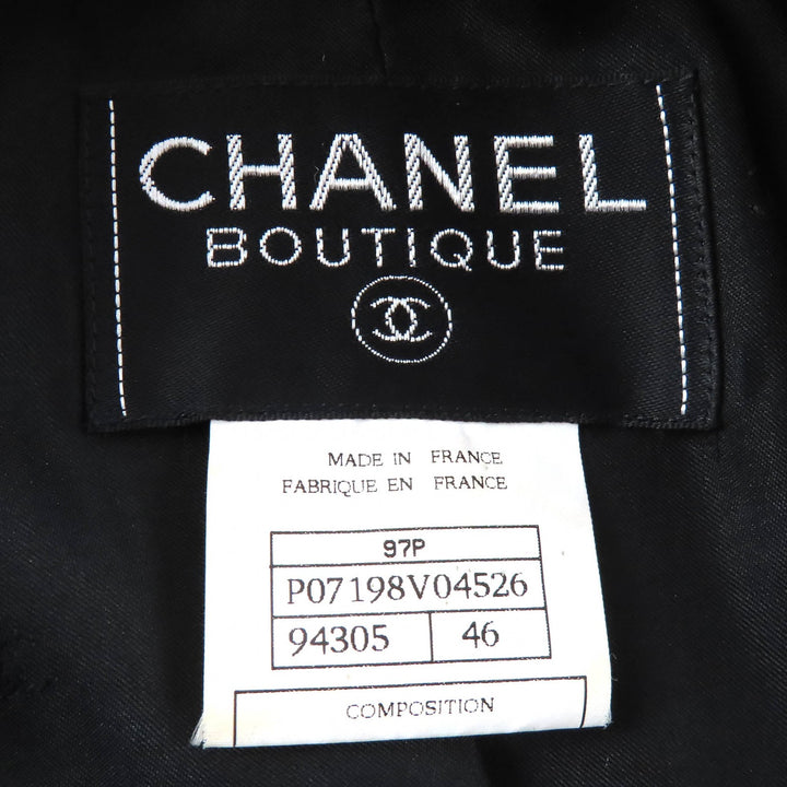 CHANEL Jacket Double-breasted jacket with COCO Mark lining and 46 97P P07198