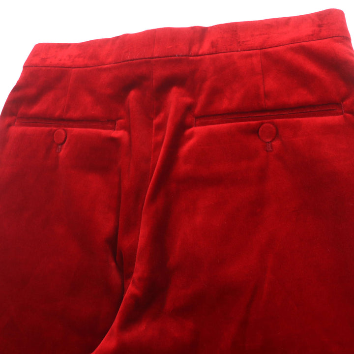 Pristine GUCCI Shorts leather velour shorts Red cotton mens 44 675281