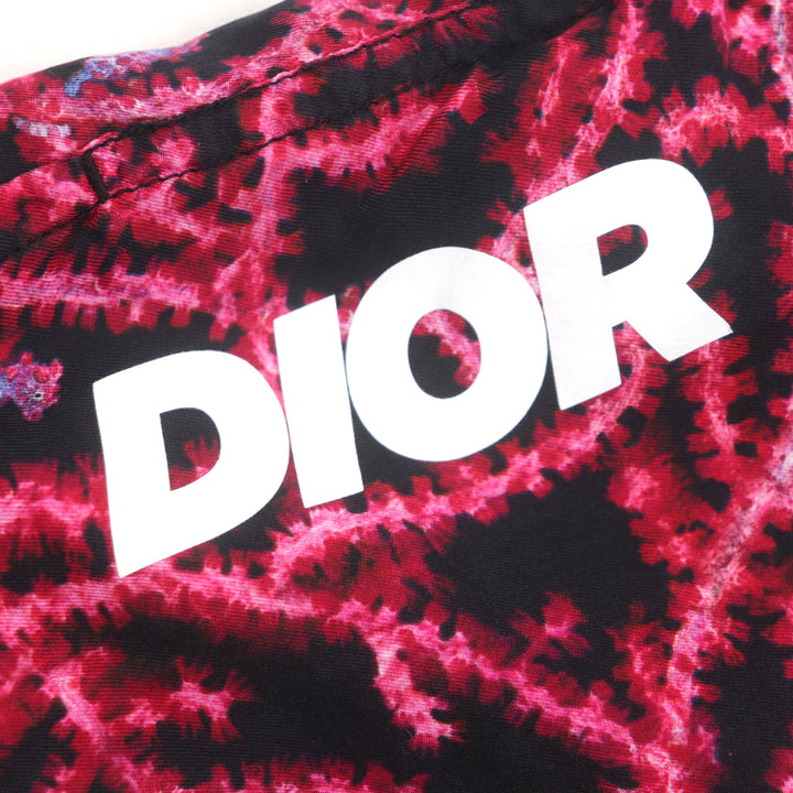 Very Good DIOR Shorts Pink black silk mens S 483C102B6077