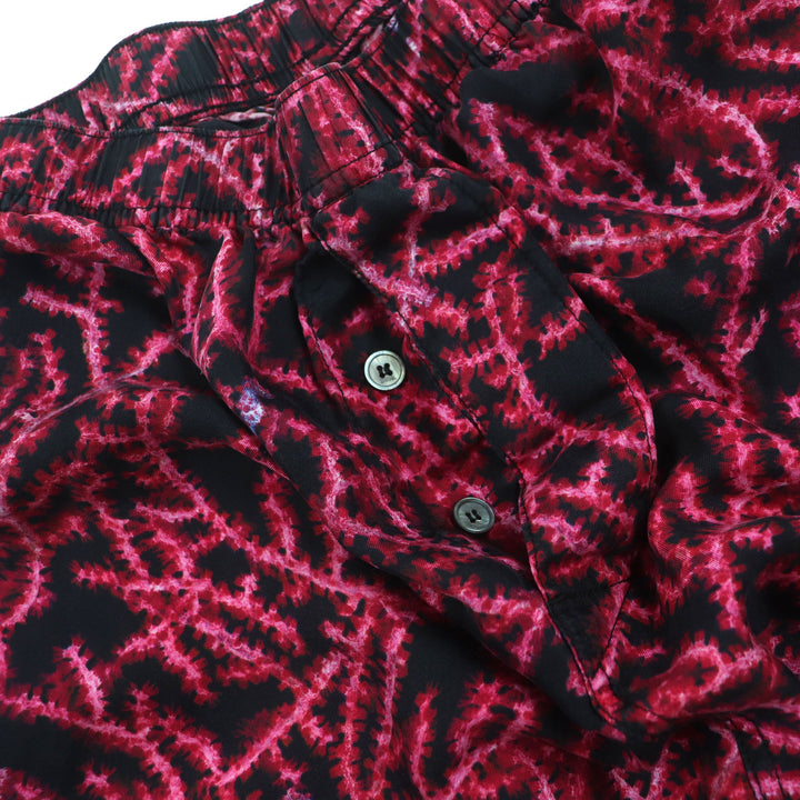 Very Good DIOR Shorts Pink black silk mens S 483C102B6077