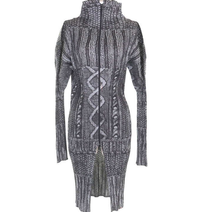 Great PLEATS PLEASE one piece Black Grey polyester Women 3 PP64-JA433